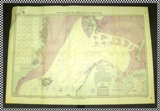   Pilot Chart, Greenland & Barents Sea, May 1944, 26 x 38 Map #1400c