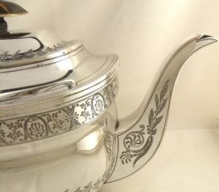   Hallmarked Sterling Silver Teapot 1809 Emes Barnard 621G