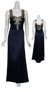 Glamorous Badgley Mischka Couture Rhinestone Gown 10