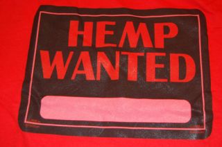 Hemp Wanted Custom T Shirt Med American Apparel 100 Cotton USA
