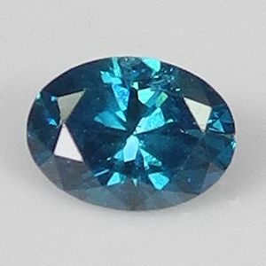 25cts Mesmerizing Blue Oval Natural Loose Diamond
