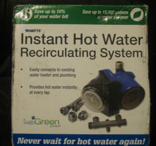 NEW WATTS INSTANT HOT WATER RECIRCULATING SYSTEM MODEL 500899