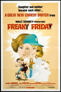 Freaky Friday 1976 Original re Release Movie Poster