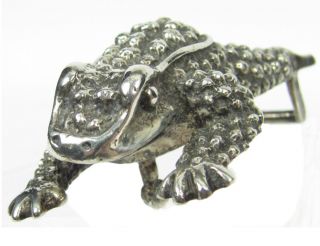 Authentic Barry Kieselstein Cord Sterling Silver 925 Frog Belt Buckle 