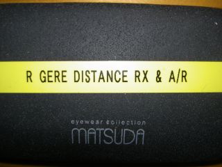 Richard Gere RX Eyeglasses RED CORNER Matsuda Brand with case