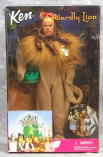 Lot of 5 WIZARD OF OZ Barbie & Ken Dolls Scarecrow Dorothy Tin Man 