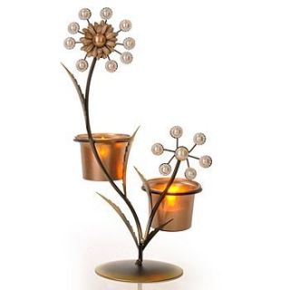 Enchantment™ Flower Decorative Metal Candle Holder Tea Lights K32356 