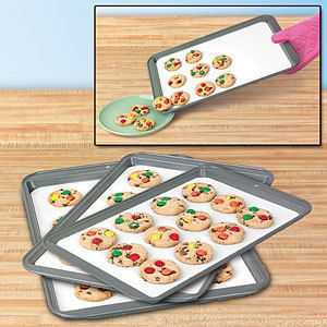 Silicone Cookie Baking Sheets Set of 3 Non Stick Sheet