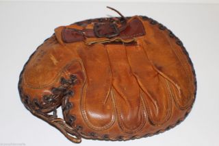 Vintage Catchers Mitt Major League Rollie Hemsley Olympic Model 353 