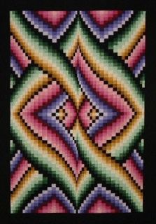 NEW PATTERN ~ BARGELLO STYLE QUILT ~ 48 X 66 ~