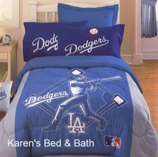La Dodgers MLB Baseball Boys Girls Sports Bedding Comforter Sheet Wall 