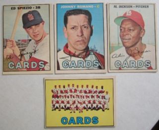   PEE CHEE OPC St. Louis Cardinals Team Baseball Trading Cards Lot of 8