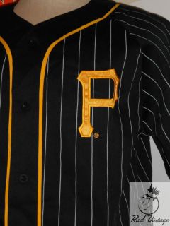   Pittsburgh Pirates retro Sewn Starter Baseball Jersey Large raiders