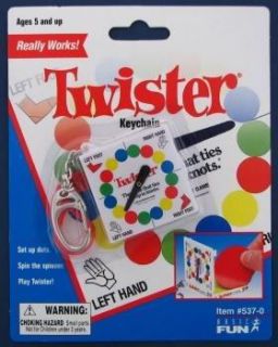 Twister Board Game Basic Fun Key Chain Keychain V1 New