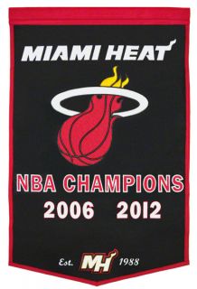 Miami Heat 2012 NBA Finals Champions Miami Heat Dynasty Banner