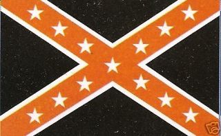 Orange Black Confederate Rebel Flag 3x5 Banner