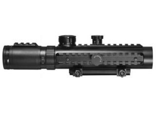 Barska Multi Rail Electro Sight Cross IR Reticle Riflescope, Black, 1 