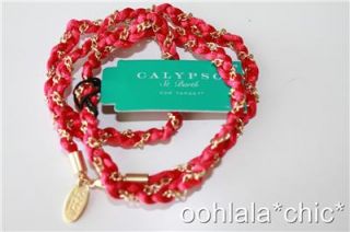 Calypso St Barth for Target Wrap Chain Bracelet Coral