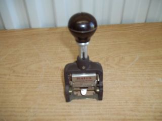 Vintage Bates Numbering Machine Price Stamper Look