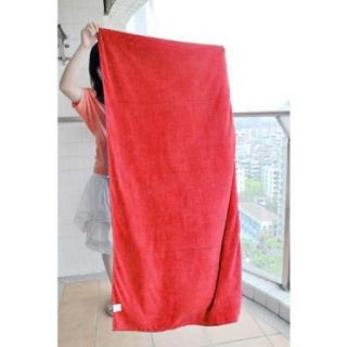 1x New Soft Absorbent Microfiber Bath Beach Towels Sheet Red