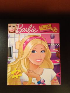 Barbie 48 Piece Puzzle Mattel Cardinal Kids Girls Games New SEALED Box 