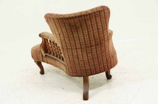   Scottish Victorian Mahogany Barley Twist Chaise Lounge Sofa