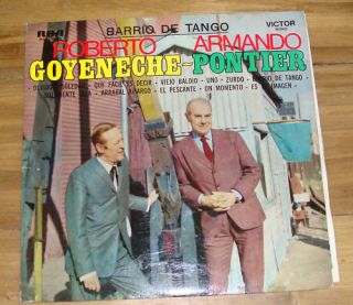 Roberto Goyeneche Armando Pontier Barrio de Tango LP