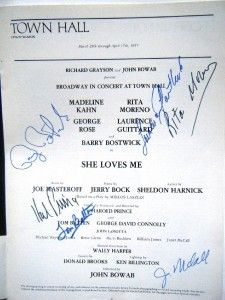 Rita Moreno Hal Prince Barry Bostwick Autograph Signed
