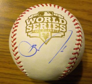 Barry Zito Signed 2012 World Series Baseball COA San Francisco Giants 