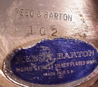 Reed Barton Silver Plate Red Enamel Bowl 102