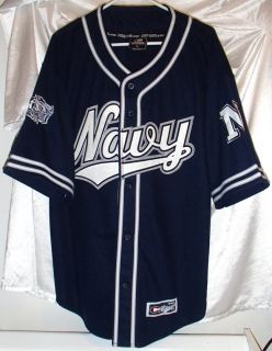 Navy baseball jersey by Colosseum All stitched logos and letters Brand 