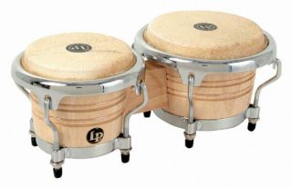 latin percussion mini bongos natural