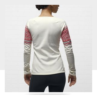 Nike Pro Printed Hyperwarm Crew Womens Shirt 516976_134_B