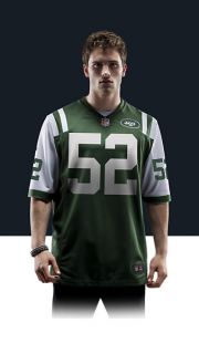   Jets David Harris Mens Football Home Game Jersey 468963_330_A_BODY