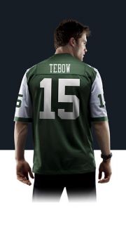    Jets Tim Tebow Mens Football Home Game Jersey 468963_335_B_BODY