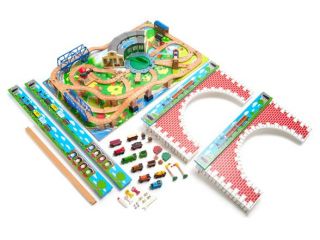 Thomas & Friends Wooden Railway – Tidmouth Sheds Deluxe Set with 