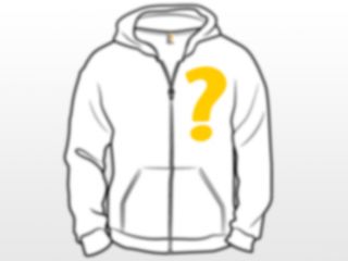 no we re not selling a blurry question mark zip up hoodie it s a 