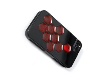 Incipio IPH 747 CODE Case for iPhone 4/4S   Black/Black/Red
