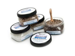 Noirmoutier Gourmet French Sea Salt 4 Pack with Bamboo Spoon