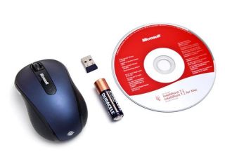 Microsoft Wireless Mobile Mouse 4000 with BlueTrack, 2.4GHz 15 ft 