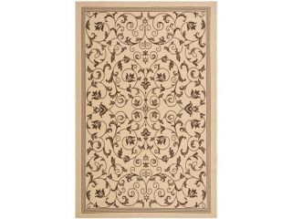 full view of large natural chocolate pattern rug