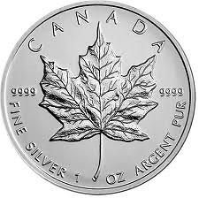 2012 canadian silver maple leaf 1 oz 5 dollar coin