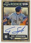 Cory Spangenberg 2011 Contenders RC Ticket on card Auto #RT 18 Playoff 