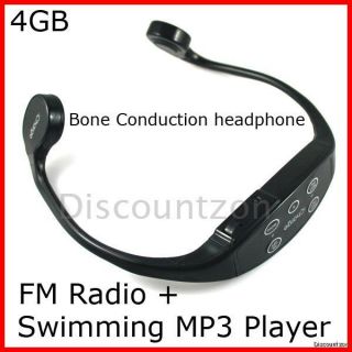 4GB iCharge Waterproof  Player/FM Radio Wireless Bone conduction 