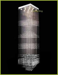 Modern Contemporary Crystal Rain Drop Chandelier LED Ceiling Lamp 