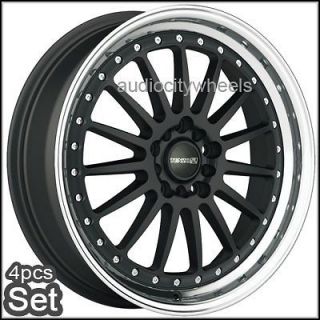 18inch wheels tenzo turismov2 black 4 5lug rims time left