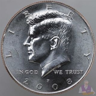 2008 p kennedy half dollar bu clad us coin time