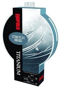 Rapala Stretch Braid Titanium Spectra Dacron Braided 15lb 150yd Line 