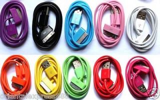 10 x Color USB 2.0 Sync/Data Charging Charger Cable Cord iphone4 4G 4S 