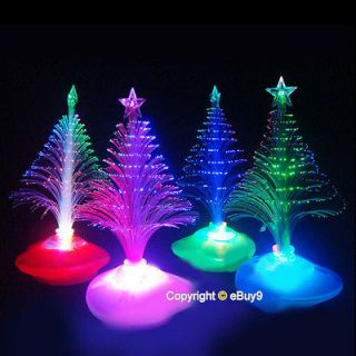 Colorful Christmas Tree Decor Fiber Optic Night Light Xmas Christmas 